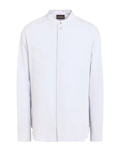 Emporio Armani Man Shirt Sky Blue Size L Cotton