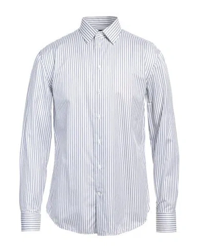 Emporio Armani Man Shirt Slate Blue Size 17 Cotton