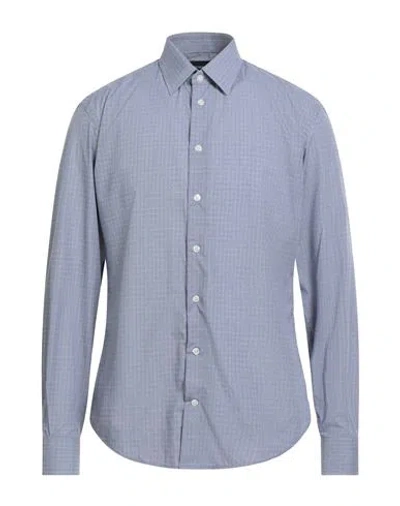 Emporio Armani Man Shirt Slate Blue Size 17 ½ Cotton