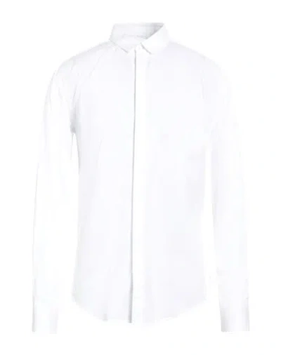 EMPORIO ARMANI EMPORIO ARMANI MAN SHIRT WHITE SIZE 17 ½ COTTON
