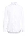Emporio Armani Man Shirt White Size 17 ½ Cotton, Polyamide, Elastane
