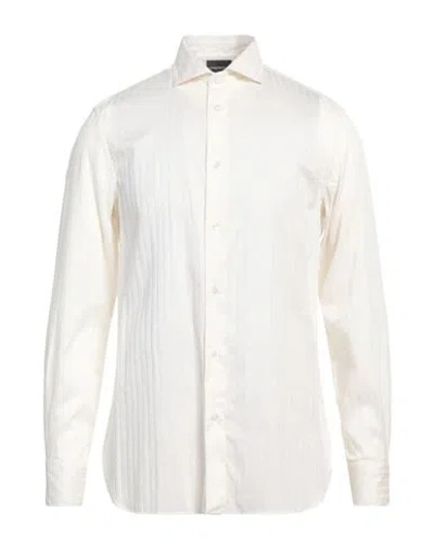 Emporio Armani Man Shirt White Size L Cotton