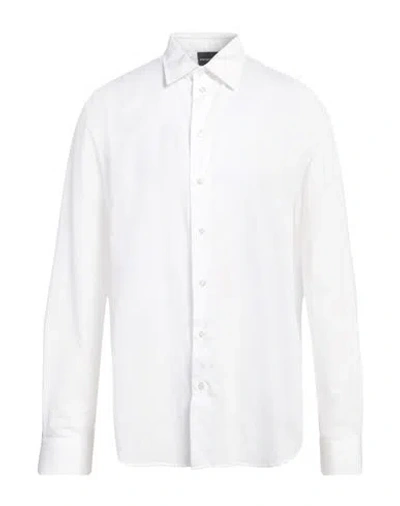 EMPORIO ARMANI EMPORIO ARMANI MAN SHIRT WHITE SIZE L COTTON