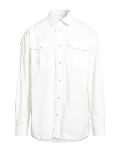 Emporio Armani Man Shirt White Size L Cotton