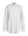 Emporio Armani Man Shirt White Size S Cotton, Elastane