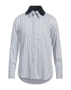 Emporio Armani Man Shirt White Size L Cotton, Polyamide, Elastane In White