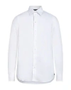 Emporio Armani Man Shirt White Size L Linen In Animal Print
