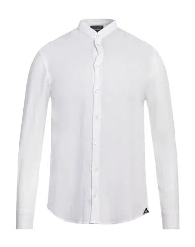 Emporio Armani Man Shirt White Size L Linen