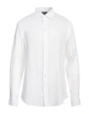 Emporio Armani Man Shirt White Size L Linen In White