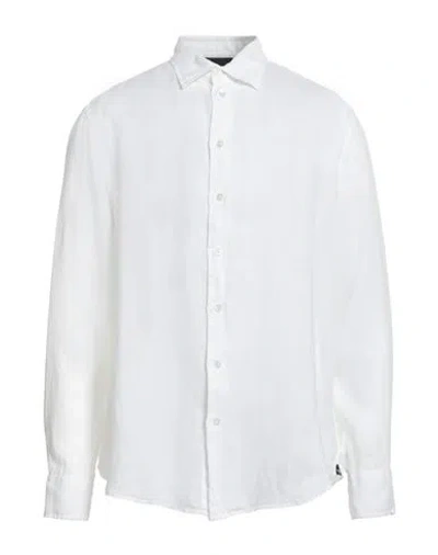 Emporio Armani Man Shirt White Size L Linen