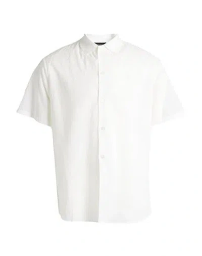 Emporio Armani Man Shirt White Size M Cotton