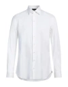 Emporio Armani Man Shirt White Size L Cotton, Polyamide, Elastane