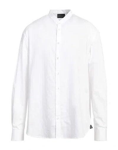 Emporio Armani Man Shirt White Size Xl Cotton