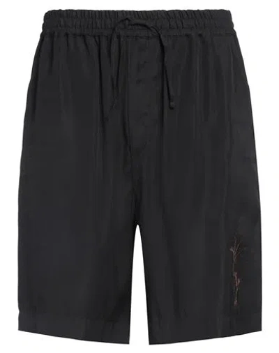 Emporio Armani Man Shorts & Bermuda Shorts Black Size 32 Modal, Polyester