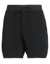 Emporio Armani Man Shorts & Bermuda Shorts Black Size M Cotton, Polyester, Elastane In Black