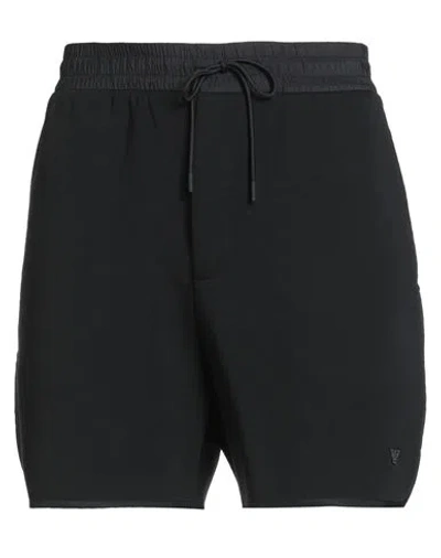 Emporio Armani Man Shorts & Bermuda Shorts Black Size M Cotton, Polyester, Elastane