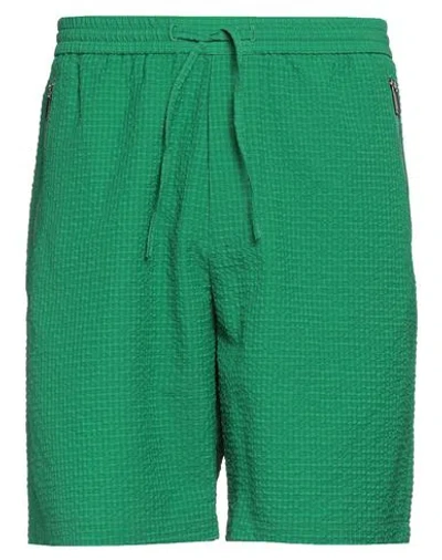 Emporio Armani Man Shorts & Bermuda Shorts Green Size 36 Polyester