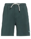 Emporio Armani Man Shorts & Bermuda Shorts Green Size S Cotton, Polyester, Elastane