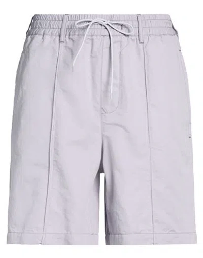 Emporio Armani Man Shorts & Bermuda Shorts Lilac Size 38 Linen, Cotton In Purple