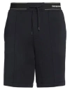 Emporio Armani Man Shorts & Bermuda Shorts Midnight Blue Size M Cotton, Polyester, Elastane, Polyami