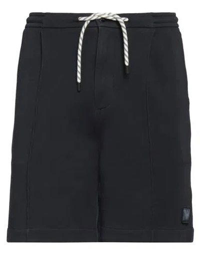 Emporio Armani Man Shorts & Bermuda Shorts Navy Size S Cotton, Polyester, Elastane In Navy Blue
