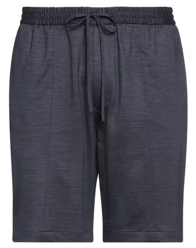 Emporio Armani Man Shorts & Bermuda Shorts Navy Size 42 Virgin Wool, Lyocell