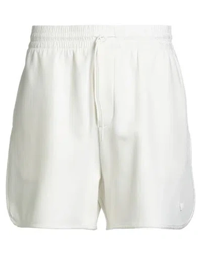 Emporio Armani Man Shorts & Bermuda Shorts Off White Size L Cotton, Polyester, Elastane