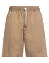Emporio Armani Man Shorts & Bermuda Shorts Sand Size M Cotton In Beige