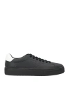Emporio Armani Man Sneakers Black Size 6 Polyester In Black
