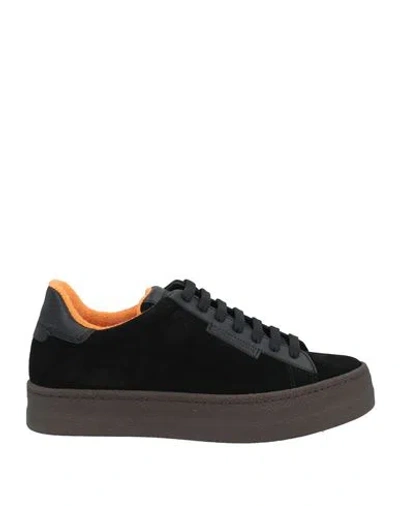 Emporio Armani Man Sneakers Black Size 8.5 Leather