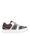 Emporio Armani Man Sneakers Black Size 7 Cow Leather, Polyurethane Coated, Polyester In Black