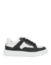 Emporio Armani Man Sneakers Black Size 9 Leather In Black