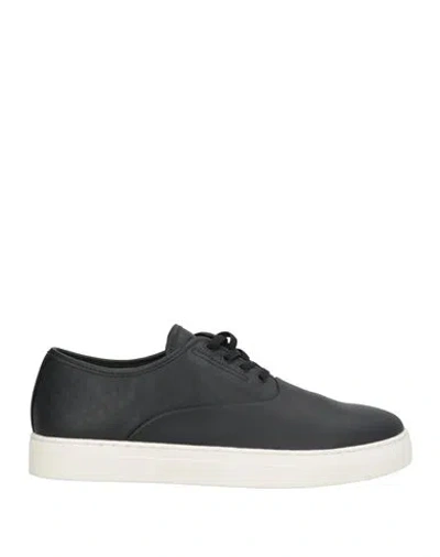 Emporio Armani Man Sneakers Black Size 9 Leather
