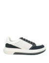 Emporio Armani Man Sneakers Black Size 9 Polyester, Polyurethane Coated, Cow Leather