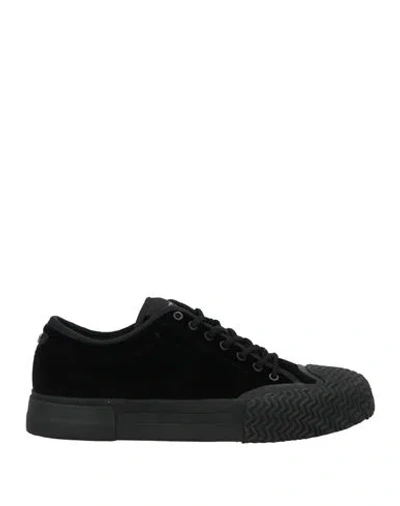 Emporio Armani Man Sneakers Black Size 9 Textile Fibers