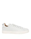 Emporio Armani Man Sneakers Light Grey Size 9 Cow Leather In Grey
