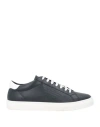 Emporio Armani Man Sneakers Midnight Blue Size 8 Calfskin