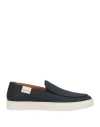 Emporio Armani Man Sneakers Midnight Blue Size 9 Calfskin