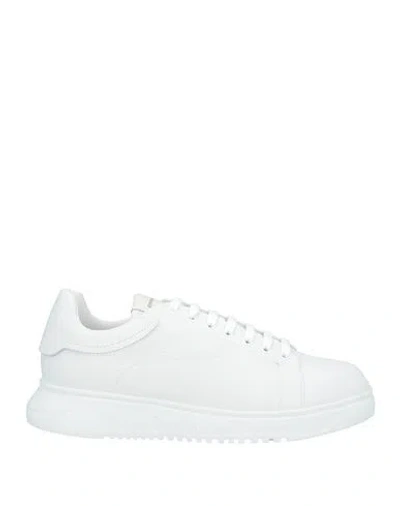 Alexander Mcqueen Oversized Hammered Leather Sneakers In White