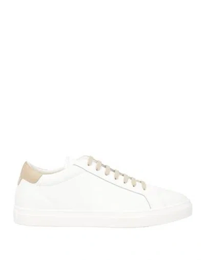 Emporio Armani Man Sneakers White Size 6 Leather