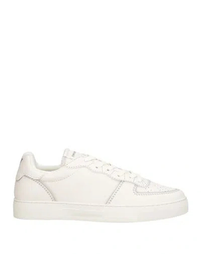 Emporio Armani Man Sneakers White Size 8 Polyester, Polyurethane