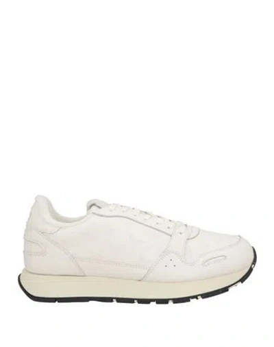 Emporio Armani Man Sneakers White Size 9 Soft Leather