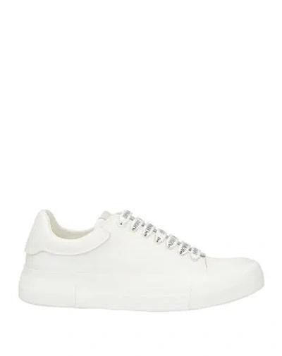 Emporio Armani Chunky Leather Trainers In White