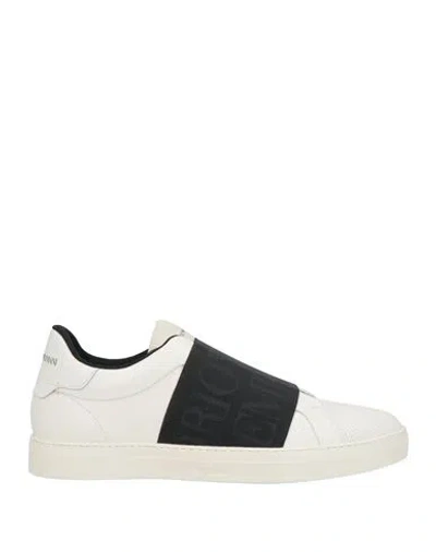 Emporio Armani Man Sneakers White Size 9 Leather