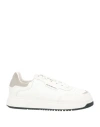 Emporio Armani Man Sneakers White Size 9 Soft Leather In White
