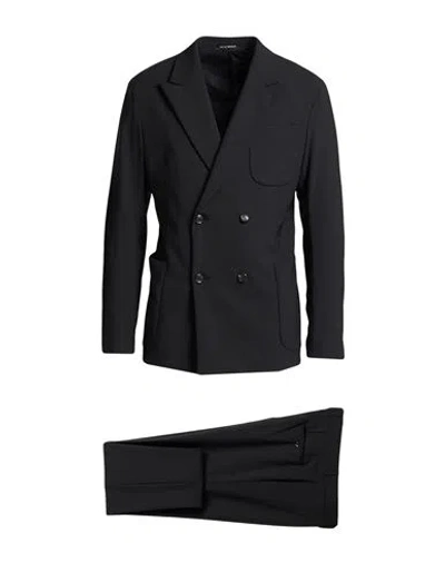 Emporio Armani Man Suit Black Size 40 Virgin Wool, Elastane