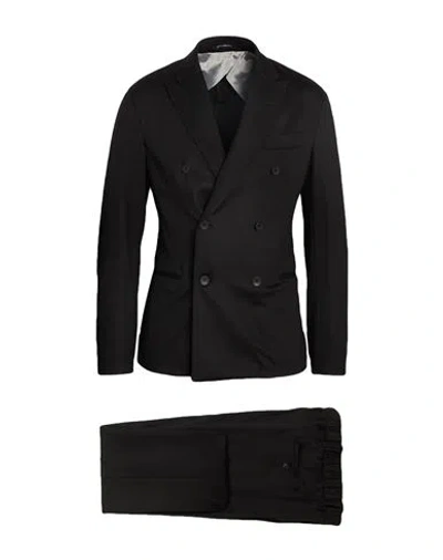 Emporio Armani Man Suit Black Size 42 Lyocell, Virgin Wool