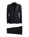 Emporio Armani Man Suit Black Size 48 Virgin Wool, Elastane