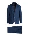 Emporio Armani Man Suit Blue Size 48 Linen
