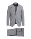 Emporio Armani Man Suit Grey Size 40 Virgin Wool, Elastane In Grey